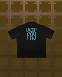 Deep Fry Logo T-Shirt - Back Only - Black