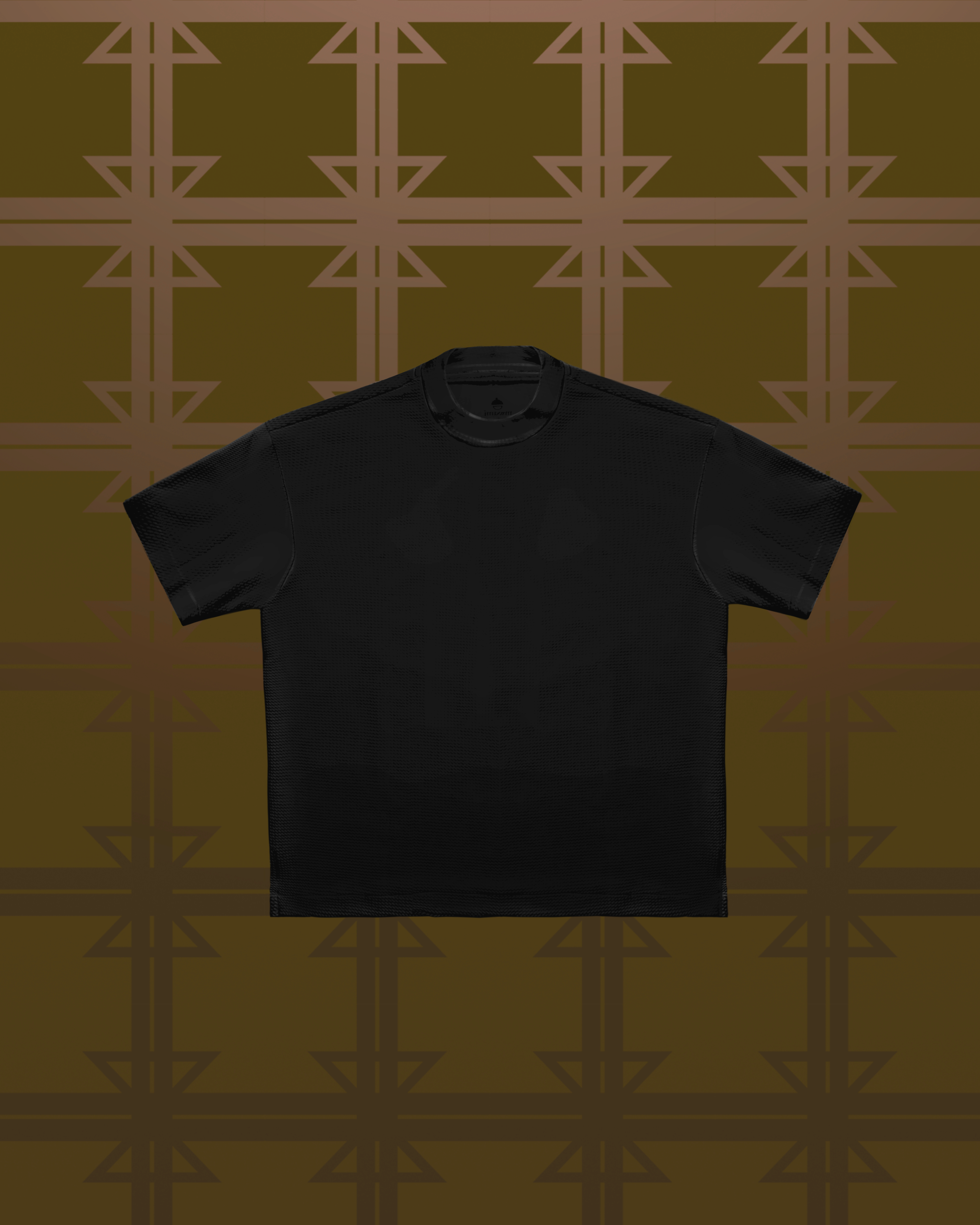 Camiseta con el logo de Deep Fry (solo espalda) - Negra