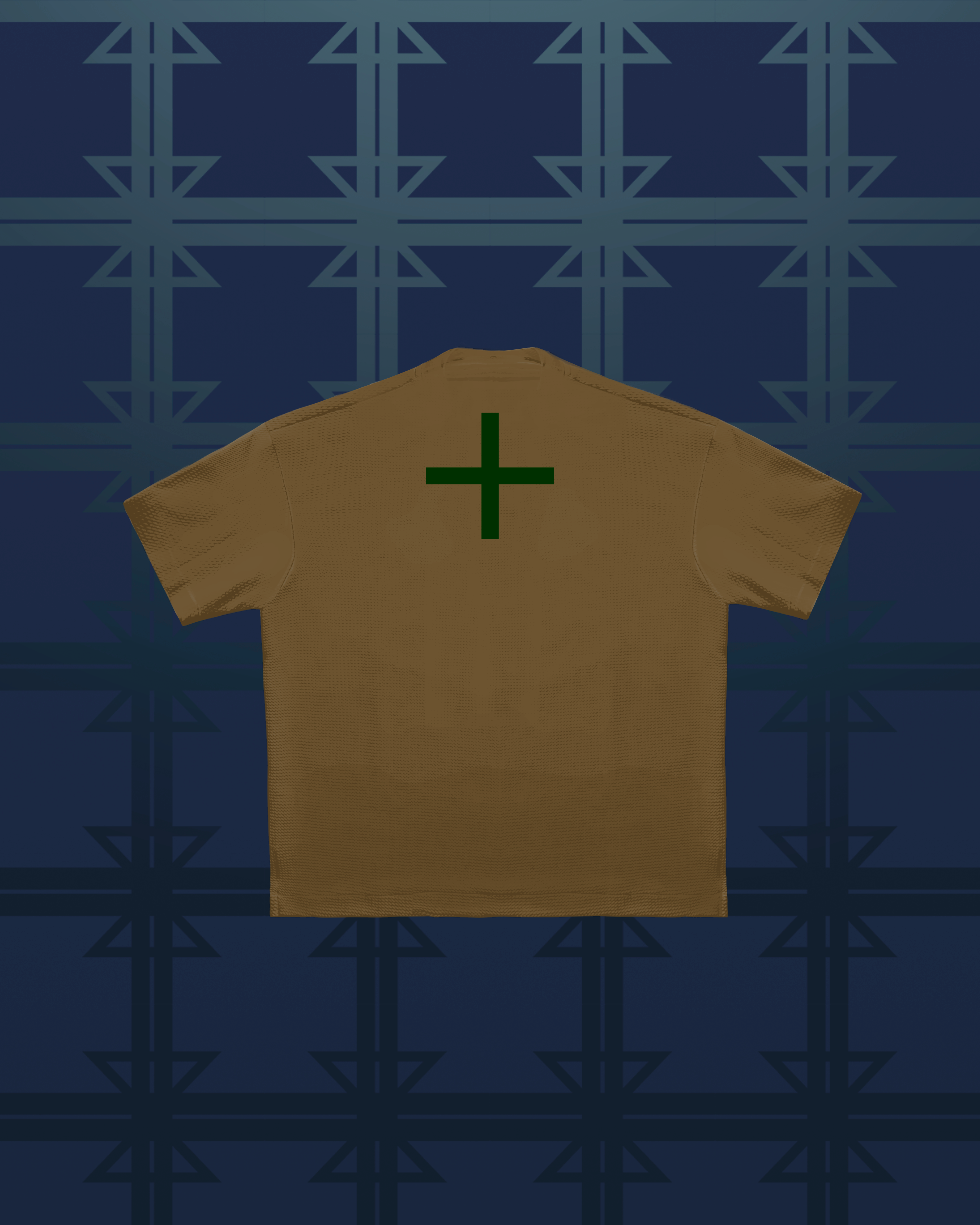 Camiseta con el logo de Deep Fry - Marrón desierto