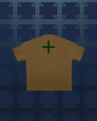 Camiseta con el logo de Deep Fry - Marrón desierto