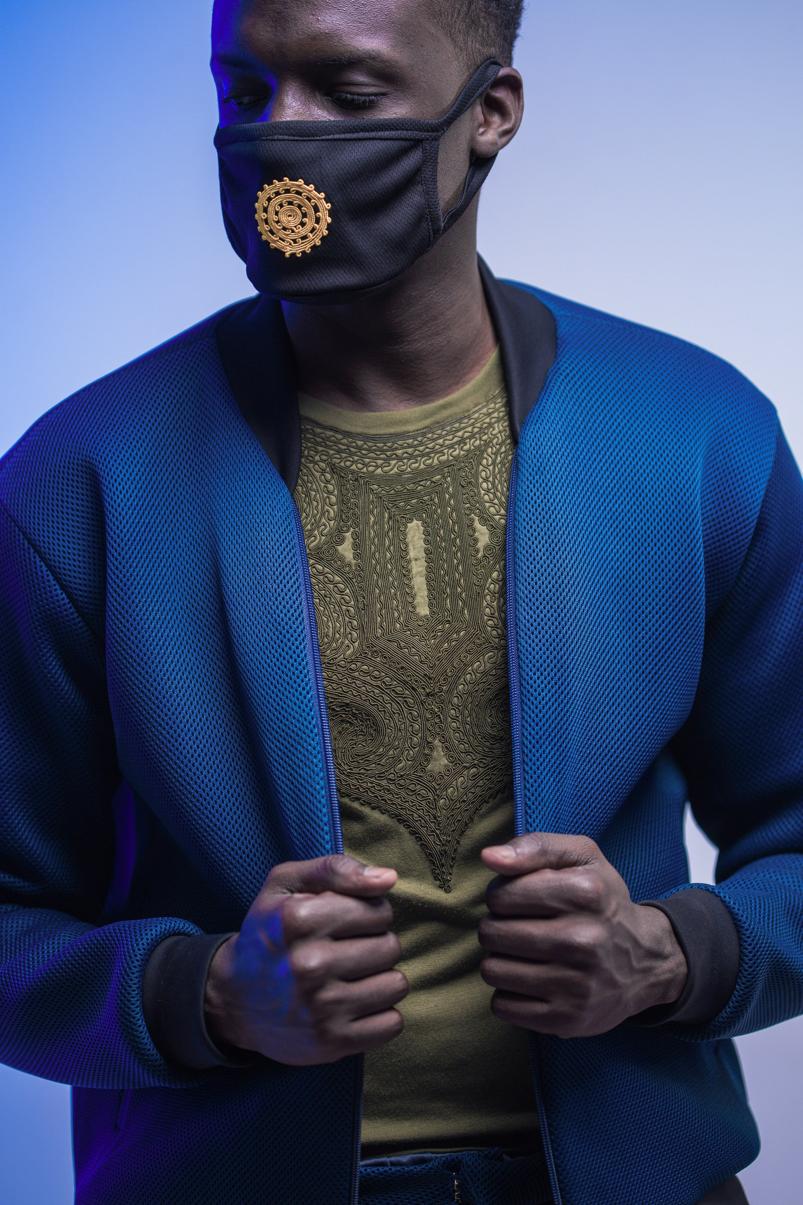 Reversible Perforated Bomber - Mwami